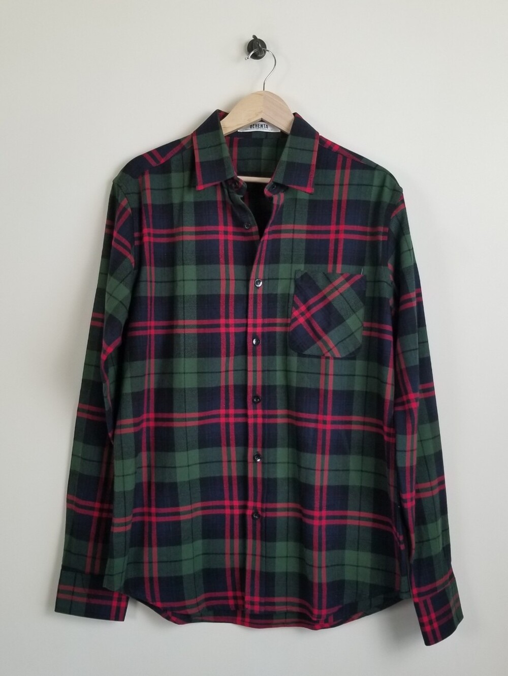 Ochenta Plaid Flannel Shirt Size Medium